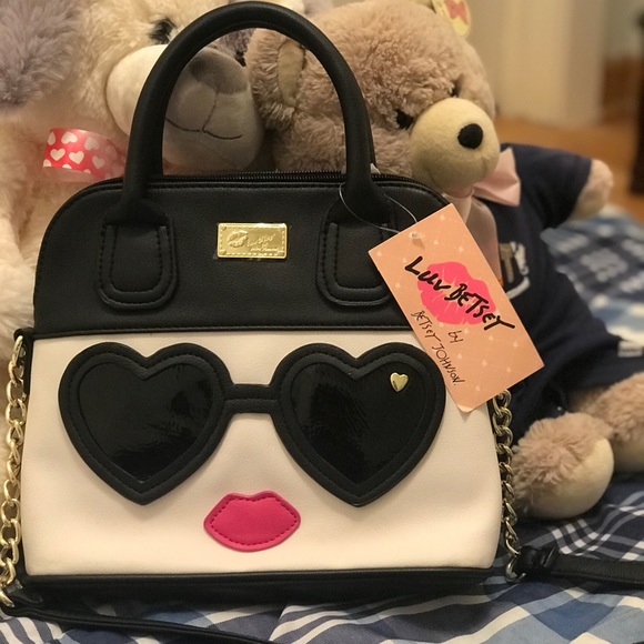 Betsey Johnson Handbags - ❌SOLD❌Betsey Johnson HEART sunglasses Crossbody